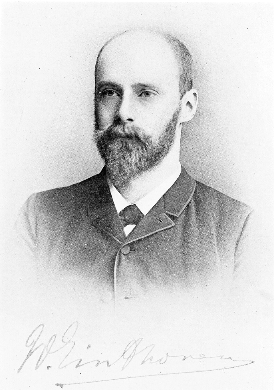 Black-and-white portrait of Willem Einthoven
