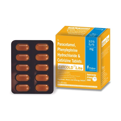 Paracetamol phenylephrine hydrochloride & cetirizine tablets